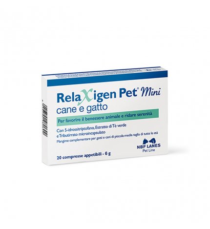 Nbf lanes cane e gatto relaxigen pet mini 20 compresse