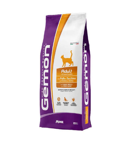 Monge gatto gemon adult complete pollo e tacchino da 7 kg